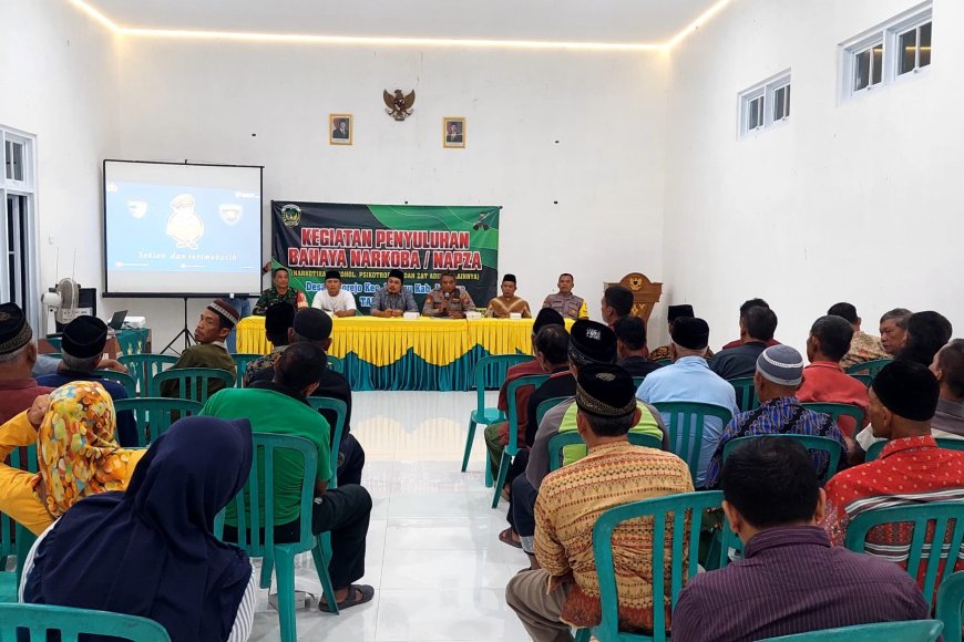 Cegah Peredaran Barang Haram, Kapolsek Wungu Hadiri Sosialisasi Bahaya Narkoba di Desa Sidorejo