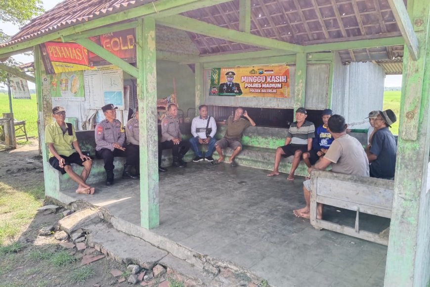 Jaga Kamtibmas, Polsek Balerejo Gelar "Minggu Kasih" di Desa Banaran